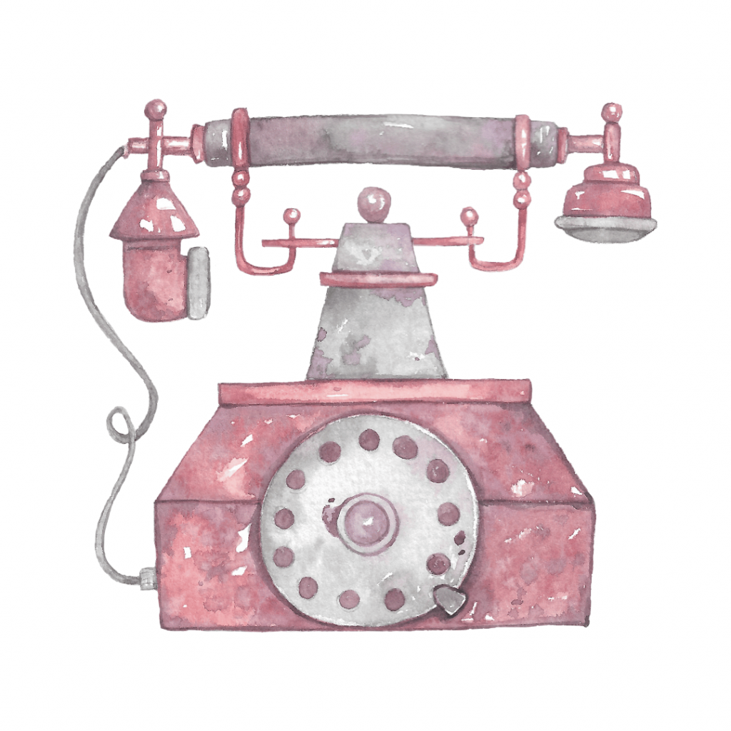Retro Telefon in pink